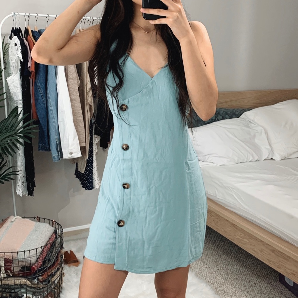 LAST Mariah Blue Mini Dress
